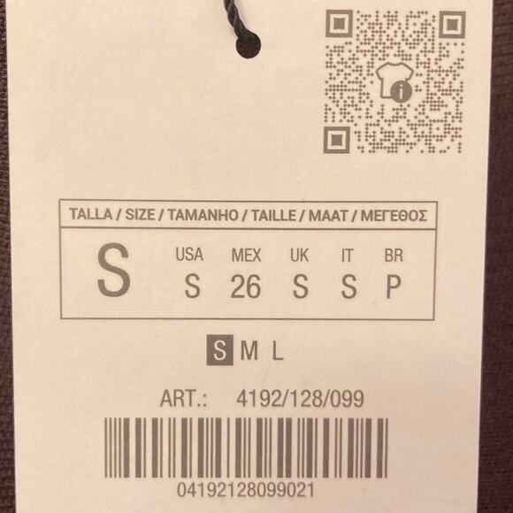 Zara Brown & Black Color-Block Belted Sleeveless Mini Dress Size Small NWT - Picture 4 of 11